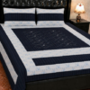 nevy blue bedsheet