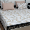 cream gold bedsheet
