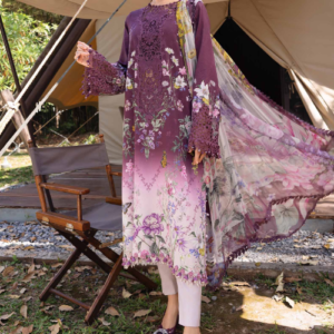 3 Piece Unstitched Embroidered Lawn Suit