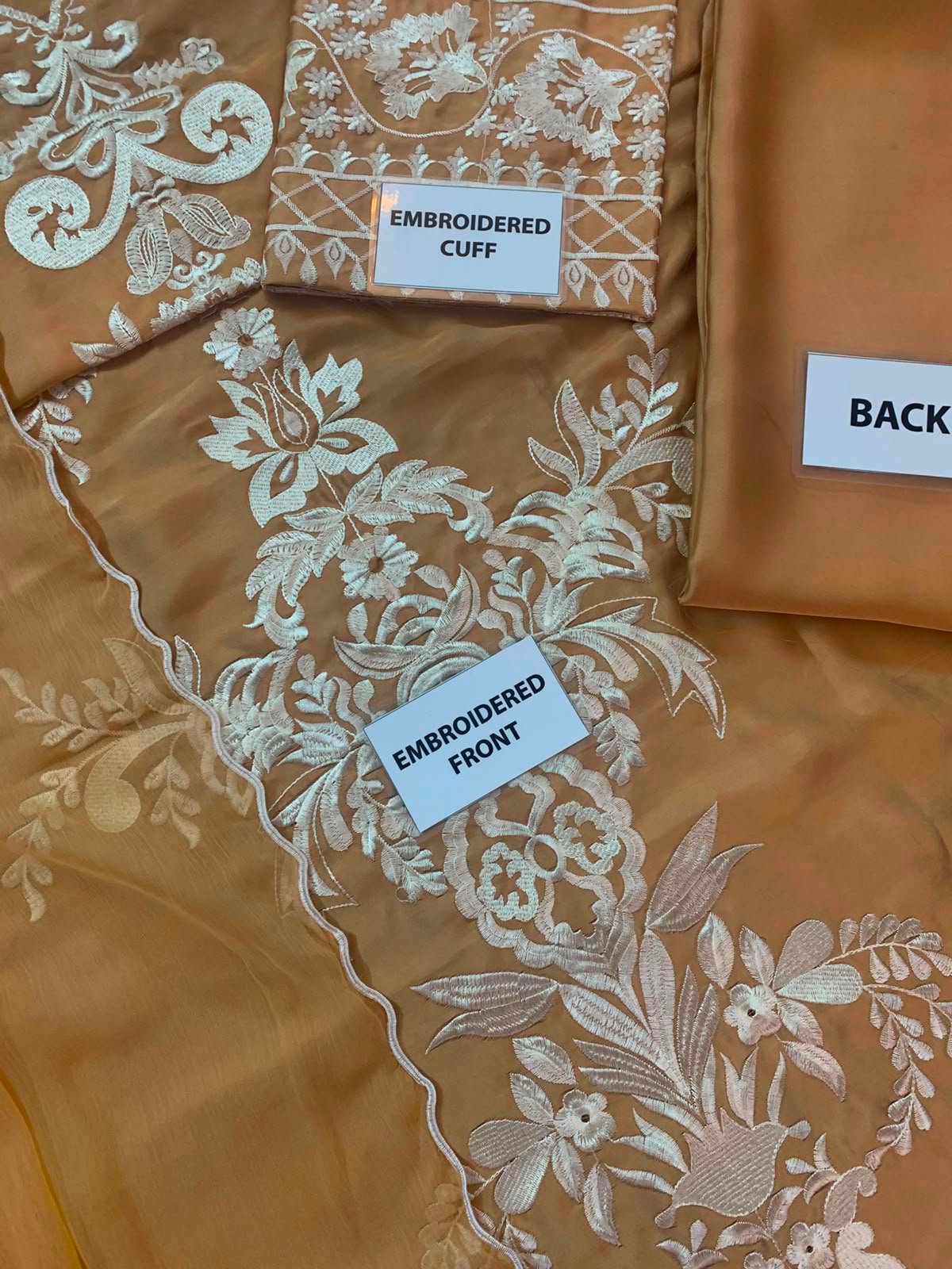 SILK EMBROIDERY DRESS - Image 4