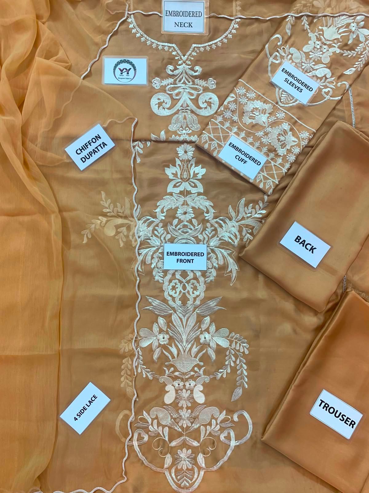 SILK EMBROIDERY DRESS - Image 3